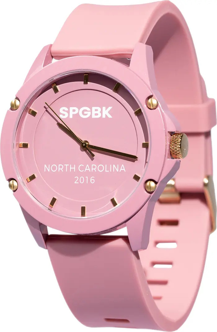 SPGBK Watches Warrenwood Silicone Strap Watch, 44mm | Nordstrom | Nordstrom
