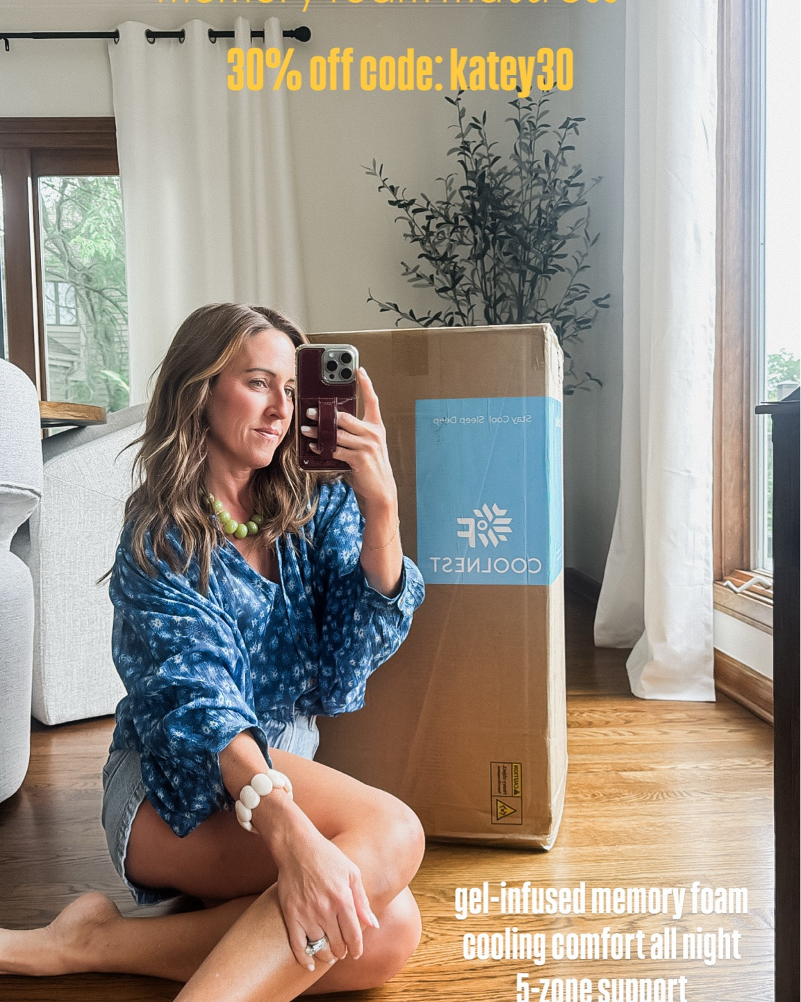 Looking for a good night sleep!? 
This gel infused memory foam cooling mattress is it!! 
30% off code: katey30
12” queen mattress  @sweetnightsleep #sweetnight #sweetnightmattress #coolnestmattress

#LTKmomlife #LTKHome #LTKSaleAlert