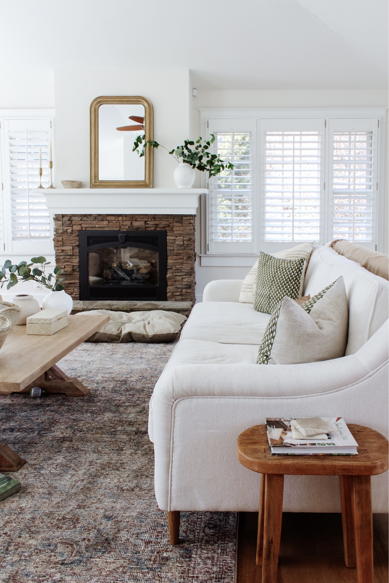 February brought yet another exciting season of change here, both big and small ✨ I’m recapping the month over on the blog - hear a little from me and browse everything I shared all in one place!
•
Shop this photo, read the post and much more from there too! Message me with any questions.
•
•
•

 #traditionalhome  #newhomeideas #smmakelifebeautiful #flashesofdelight #homeimprovements #mybhg #homesweethome #cozyhome #livingroominspo #traditionalhomes #flashesofdelight #lightandairy #pillowarrangement #livingroom #livingroomdecor #livingroomstyle #livingroomstyling #coffeetabledecor #coffeetablestyling white sofa, slope arm sofa, traditional sofa, loloi rug, moody living room, neutral living room, gold mirror, fireplace mantel decor, coffee table decor, spring home decor 

#LTKsalealert #LTKunder50 #LTKhome