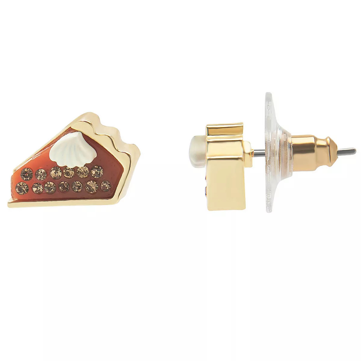 LC Lauren Conrad Pumpkin Pie Slice Post Earrings | Kohl's