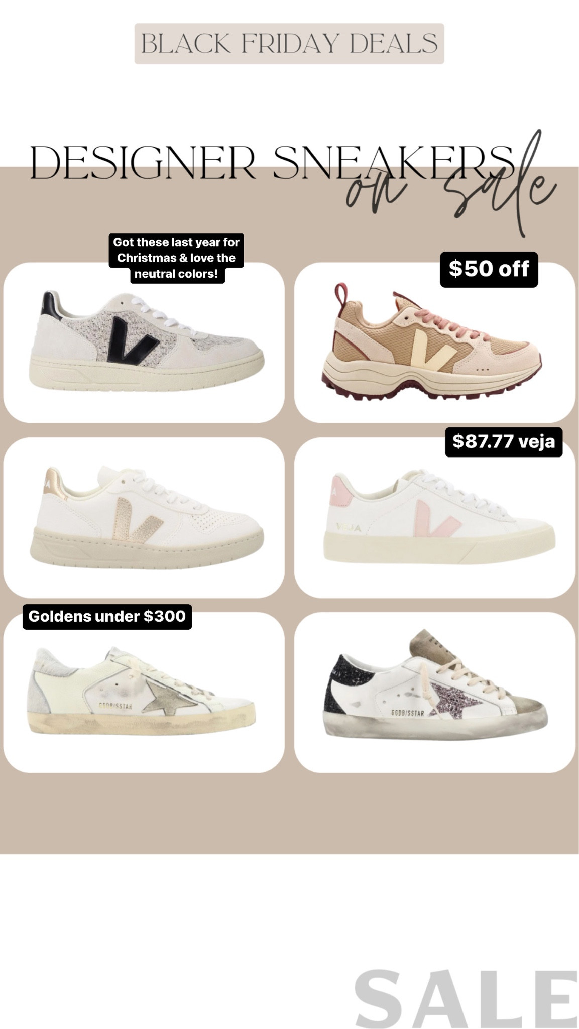 Found some really good vejas & goldens on sale! 

Dressupbuttercup.com 

#dressupbuttercup 

#LTKsalealert #LTKGiftGuide #LTKstyletip