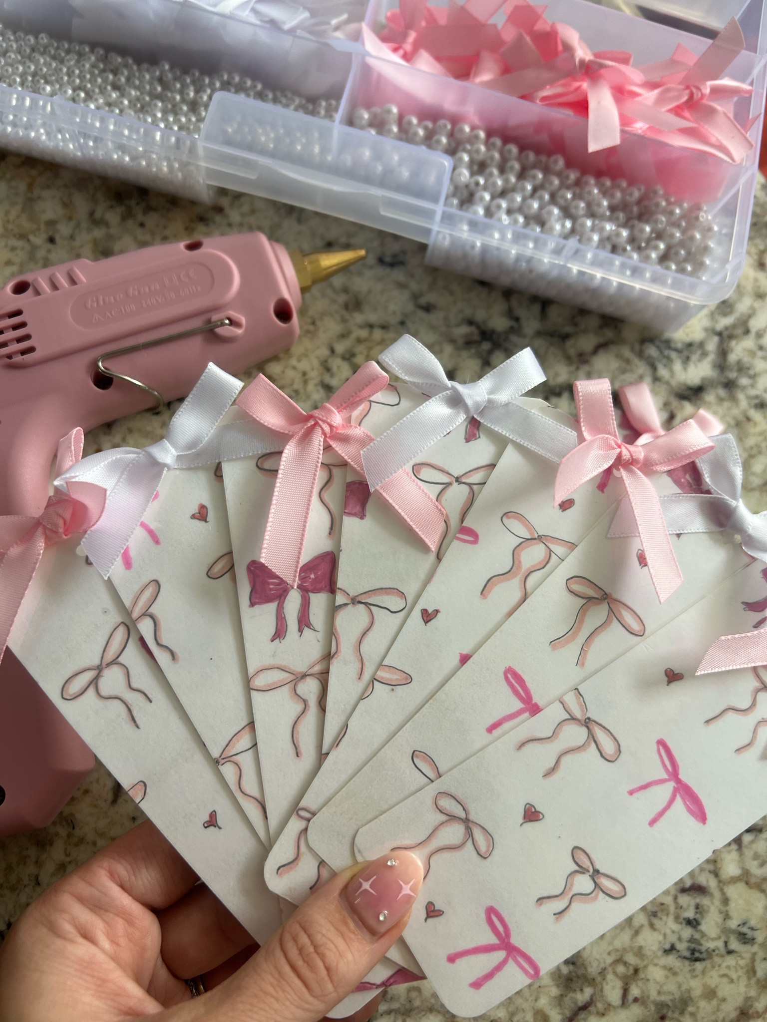 Everything you need to make the cutest DIY coquette bookmarks! 

#LTKfindsunder50 #LTKSeasonal #LTKGiftGuide