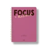 Papier To Go Undated Productivity Planner, Spiral B5, Focus Plan Reflect, Pink | Walmart (US)