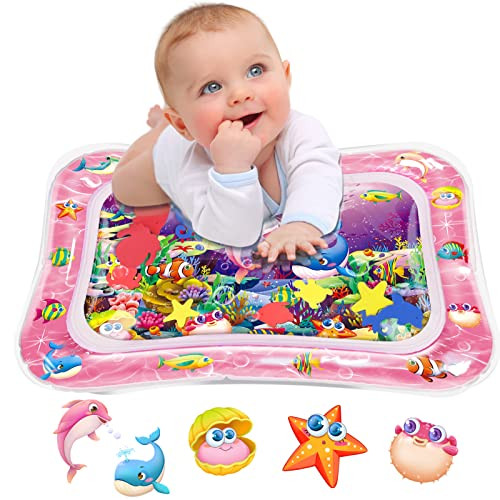 Infinno Tummy Time Water Mat for Babies, Baby Toys for 3 6 9 Months Girls and Boys Sensory Develo... | Amazon (US)
