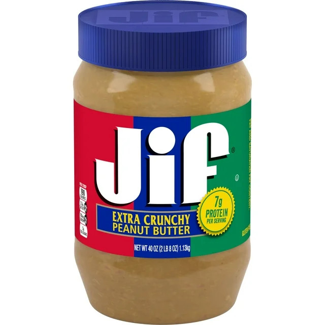 Jif Extra Crunchy Peanut Butter, 40-Ounce Jar | Walmart (US)