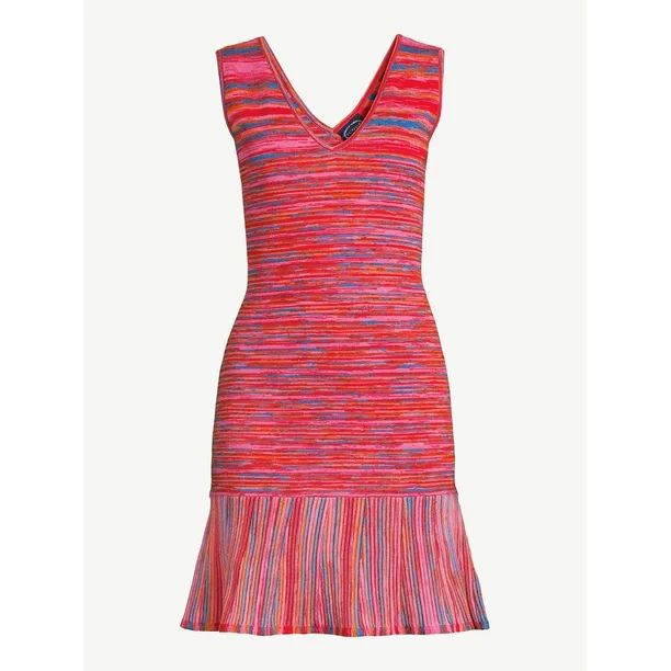 Scoop Women's Micro Stripe Dress | Walmart (US)