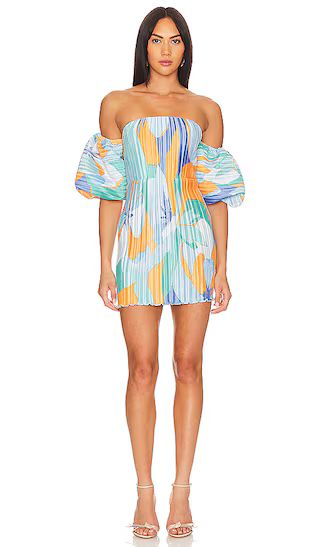 Sirene Mini Dress in Capri Print Orange | Revolve Clothing (Global)