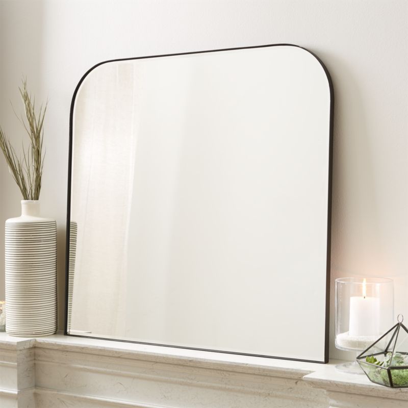 Edge Black Arch Wall Mirror + Reviews | Crate and Barrel | Crate & Barrel