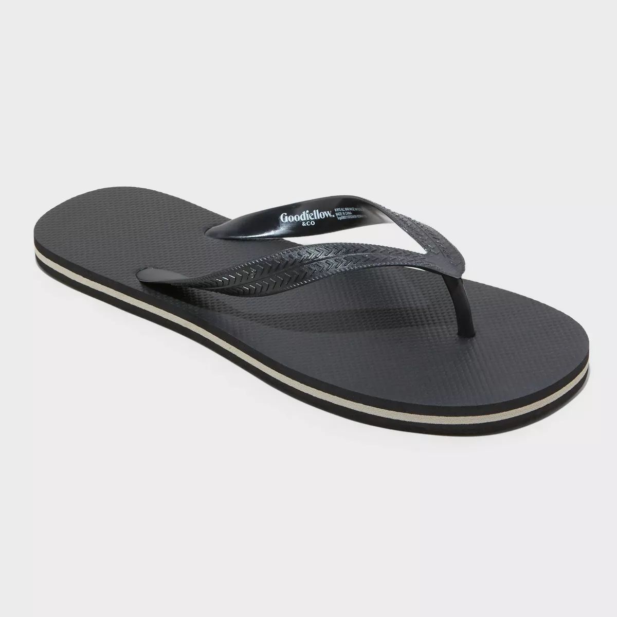 Men's Brent Flip Flop Sandals - Goodfellow & Co™ Black | Target