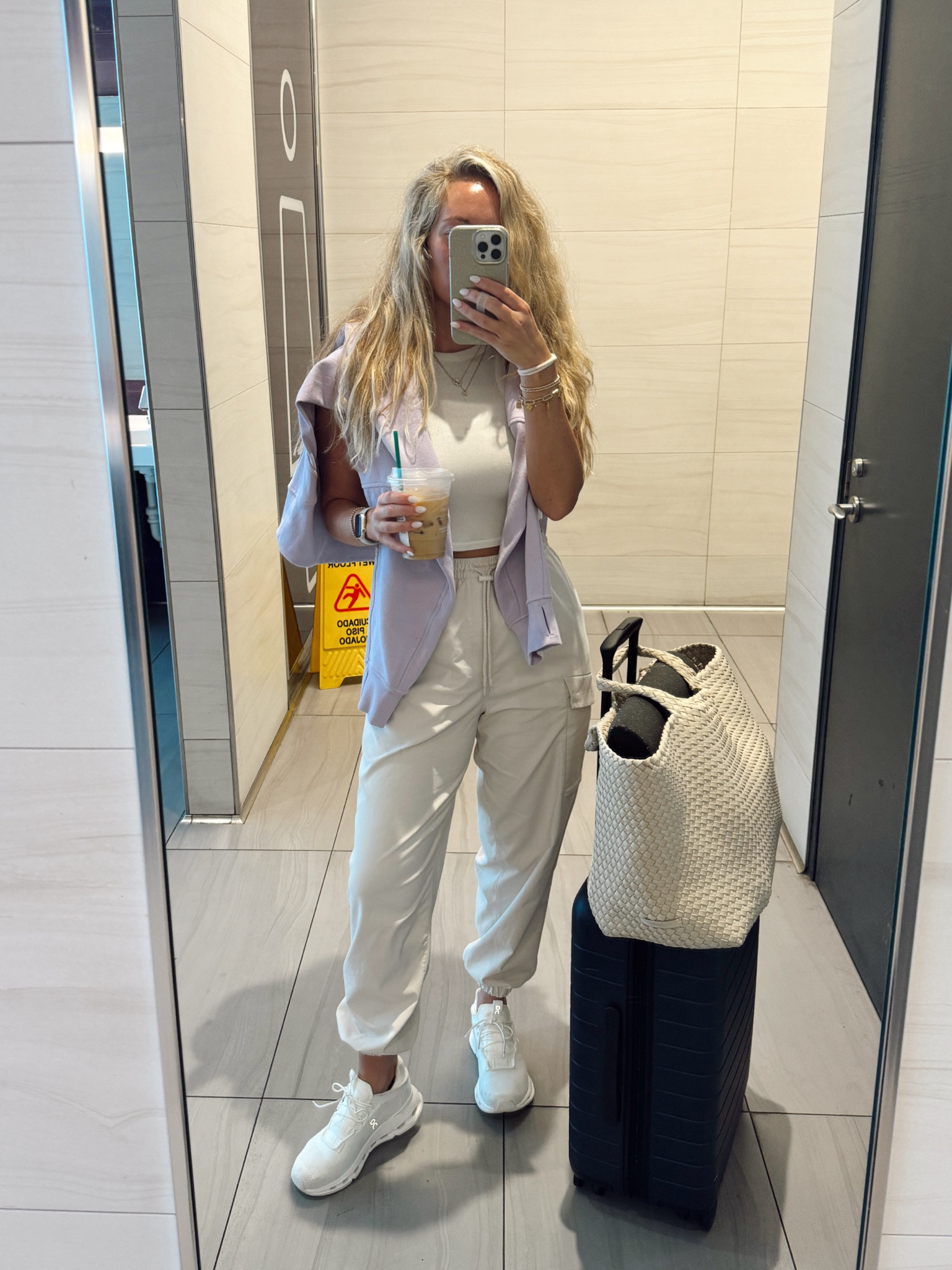 comfy realistic travel outfit 