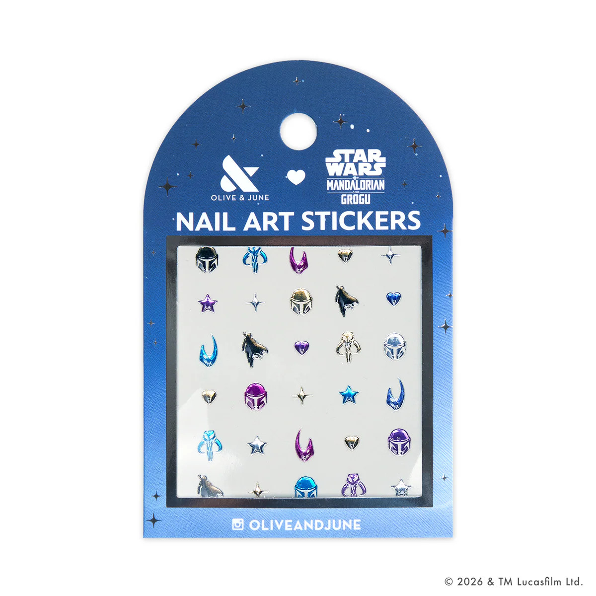 Mandalorian Creed Puffy Nail Art Stickers | Olive & June