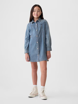 Kids Denim Western Shirtdress | Gap (US)