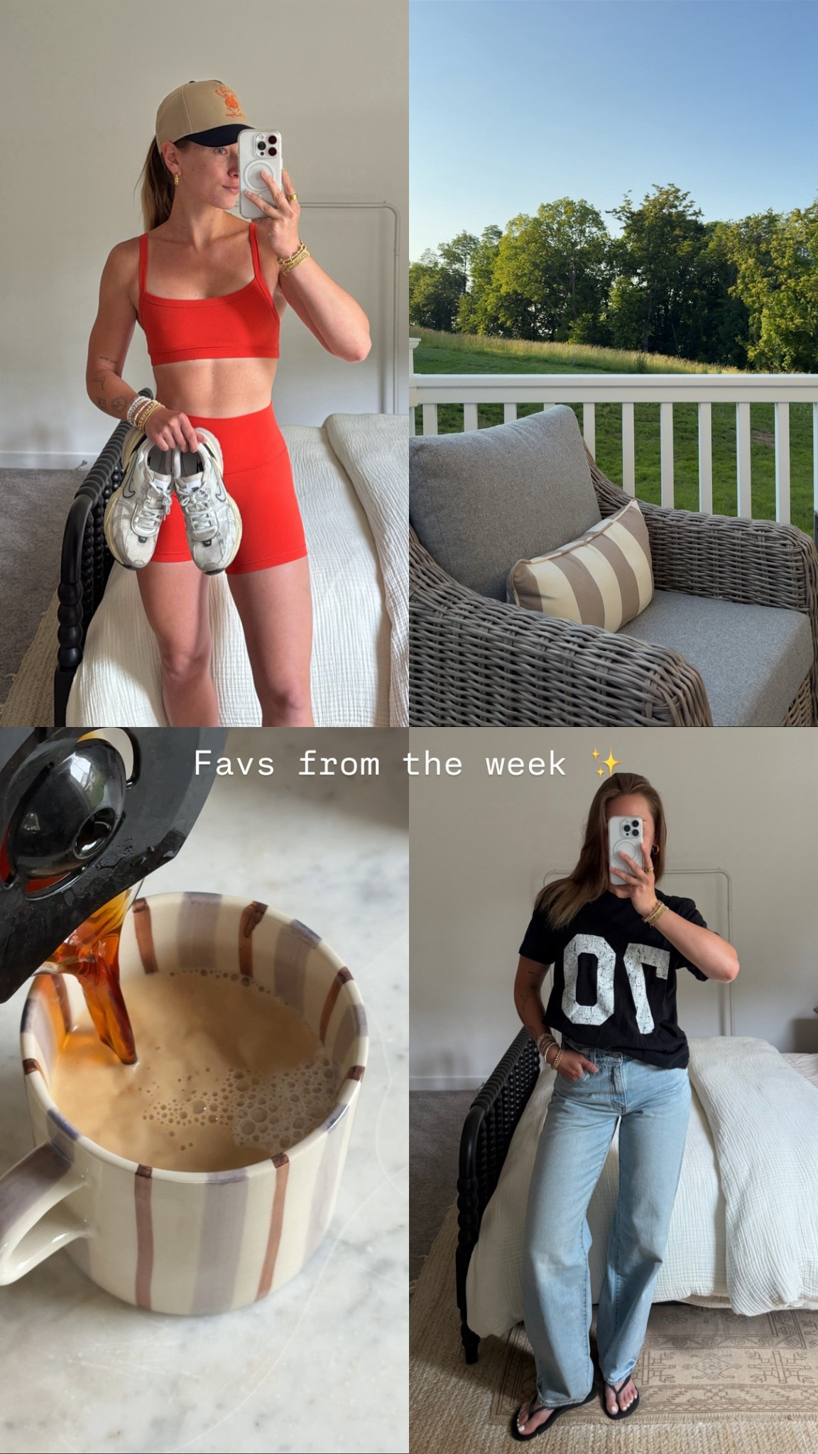 6/10/25 some of my favorites from the week 🫶🏼 weekly favorites round-up, cozy home finds, neutral summer style, comfy home vibes, nike summer sneakers, better homes and garden deck furniture, levi’s baggy jeans, anthropologie coffee mug, cozy neutral homeware, neutral cozy wardrobe essentials, comfy daily pieces, cozy home neutral vibes, soft neutral home finds
