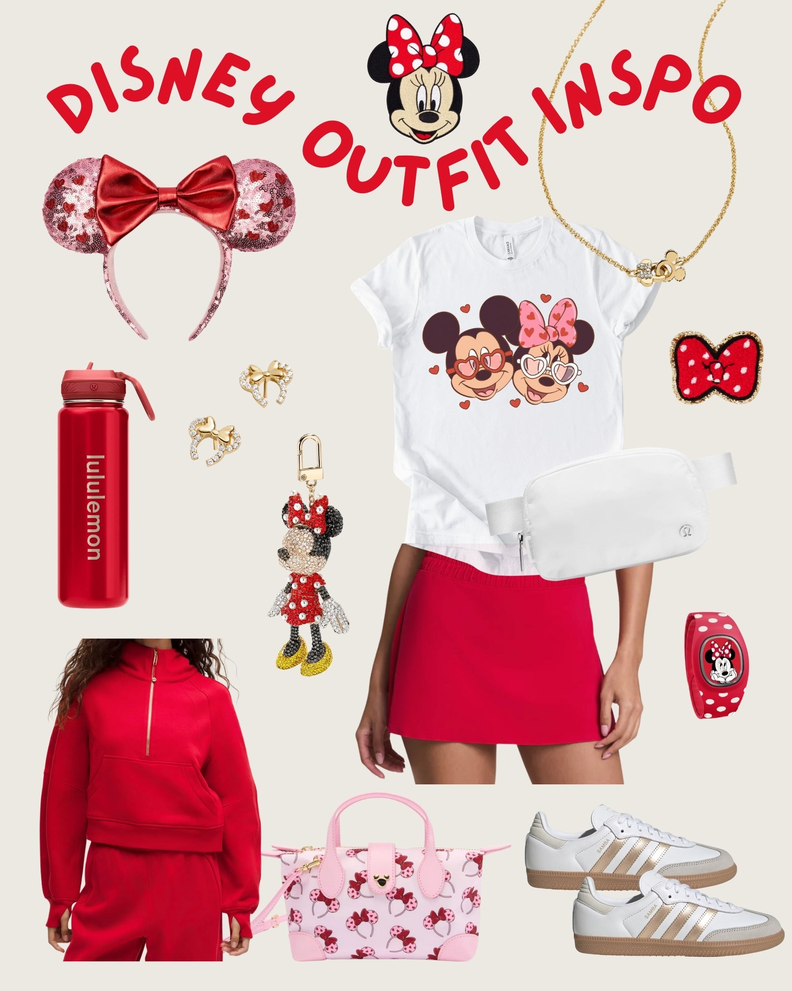 Minnie Mouse–Inspired Outfit for Women | Valentine’s Park Style ❤️🎀
This Minnie Mouse–inspired outfit for women is perfect for Disney park days—especially if you’re visiting around Valentine’s Day. 💕 Featuring the classic red, white, and black color palette with a soft touch of pink, this look feels festive, feminine, and park-ready.
Designed to be cute, comfortable, and walk-all-day friendly, this outfit blends sporty staples with playful Minnie details for a look that’s magical without being costume-y. Ideal for park hopping, character photos, Valentine’s dates at Disney, or celebrating love in the parks 🏰✨
Everything is linked so you can recreate the full look or mix and match with pieces you already own. Featuring favorites from Etsy, Elise + Co, Disney Store, Stoney Clover Lane, BaubleBar, Lululemon, and Adidas 💖
Perfect for: • Minnie Mouse outfits for women • Valentine’s Day Disney outfits • Disney park outfit ideas • Red, white & black Disney style • Cute + comfy theme park looks
#MinnieInspired #DisneyOutfitIdeas #ValentinesAtDisney #LTKDisney #WhatToWearToDisney #DisneyParksStyle #ComfyAndCute #DisneyStyle #ParkDayOOTD #DisneyCreator #EverydayMagic
