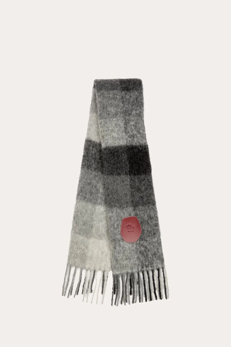 Pull Through Scarf Gray Check - 25% off | LITTLE LIFFNER