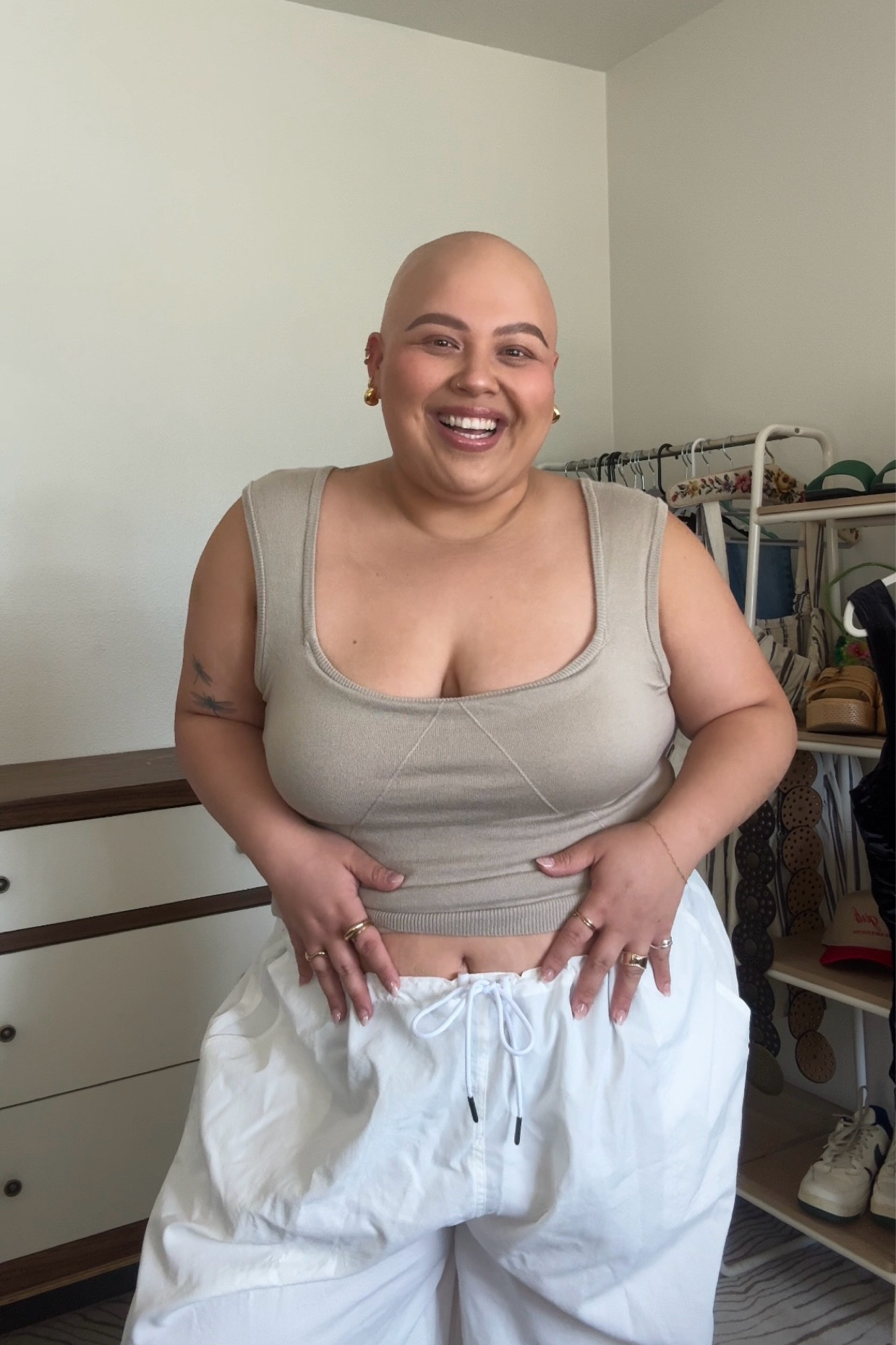 pants: 2X but PLEASE size down by at least one size!!!! I could easily wear an XL in these 🤍

top: 2X // built-in bra top that’s the comfiest thing ever. so supportive and so cute!

#LTKPlusSize #LTKSummerSales #LTKMidsize