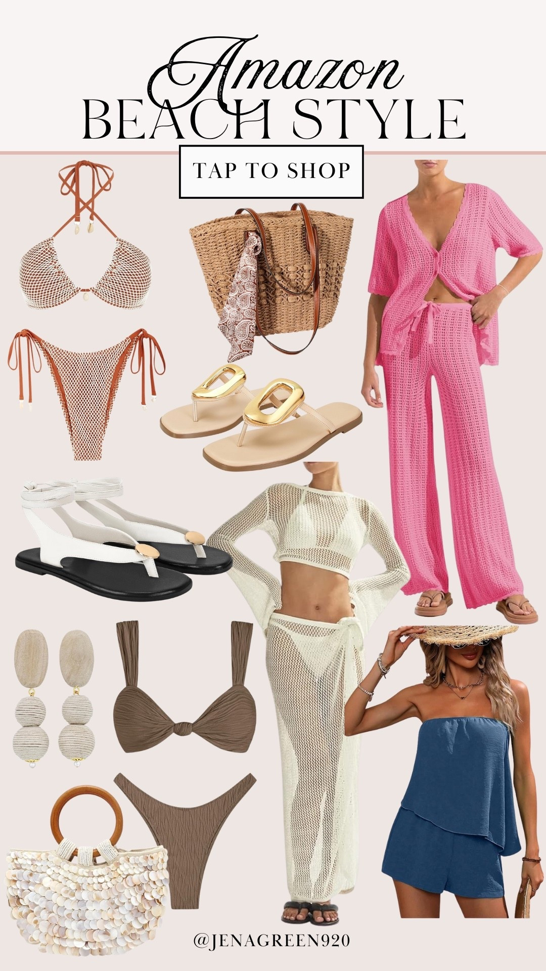 Amazon Beach Style | Vacation Style | Beach Bag | Swim Coverup 

#LTKSeasonal #LTKFindsUnder100 #LTKTravel