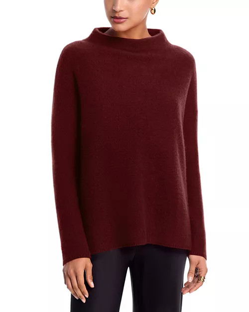 Mock Neck Brushed 100% Cashmere Sweater - Exclusive | Bloomingdale's (US)