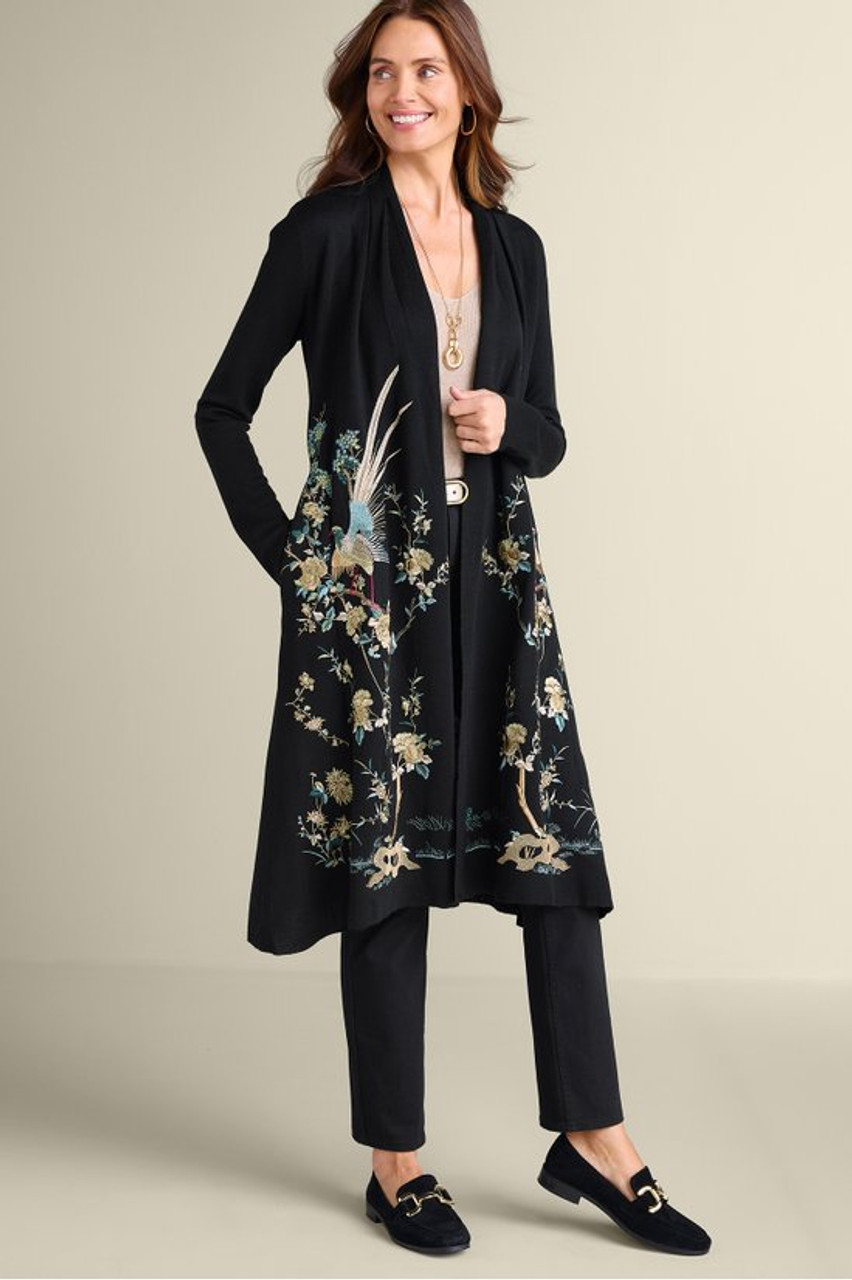 Ava Embroidered Cardigan | Soft Surroundings