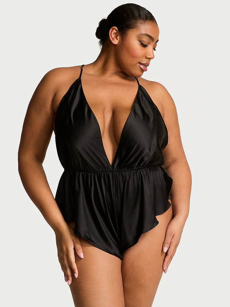 Satin Flutter Romper | Victoria's Secret (US / CA )