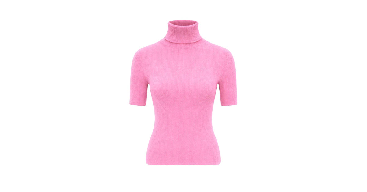 PANTHEROAR Pullover 'High Neck Short Sleeve Top\u0027\u200c\u200c\u200c in Pink | ABOUT YOU | ABOUT YOU DE