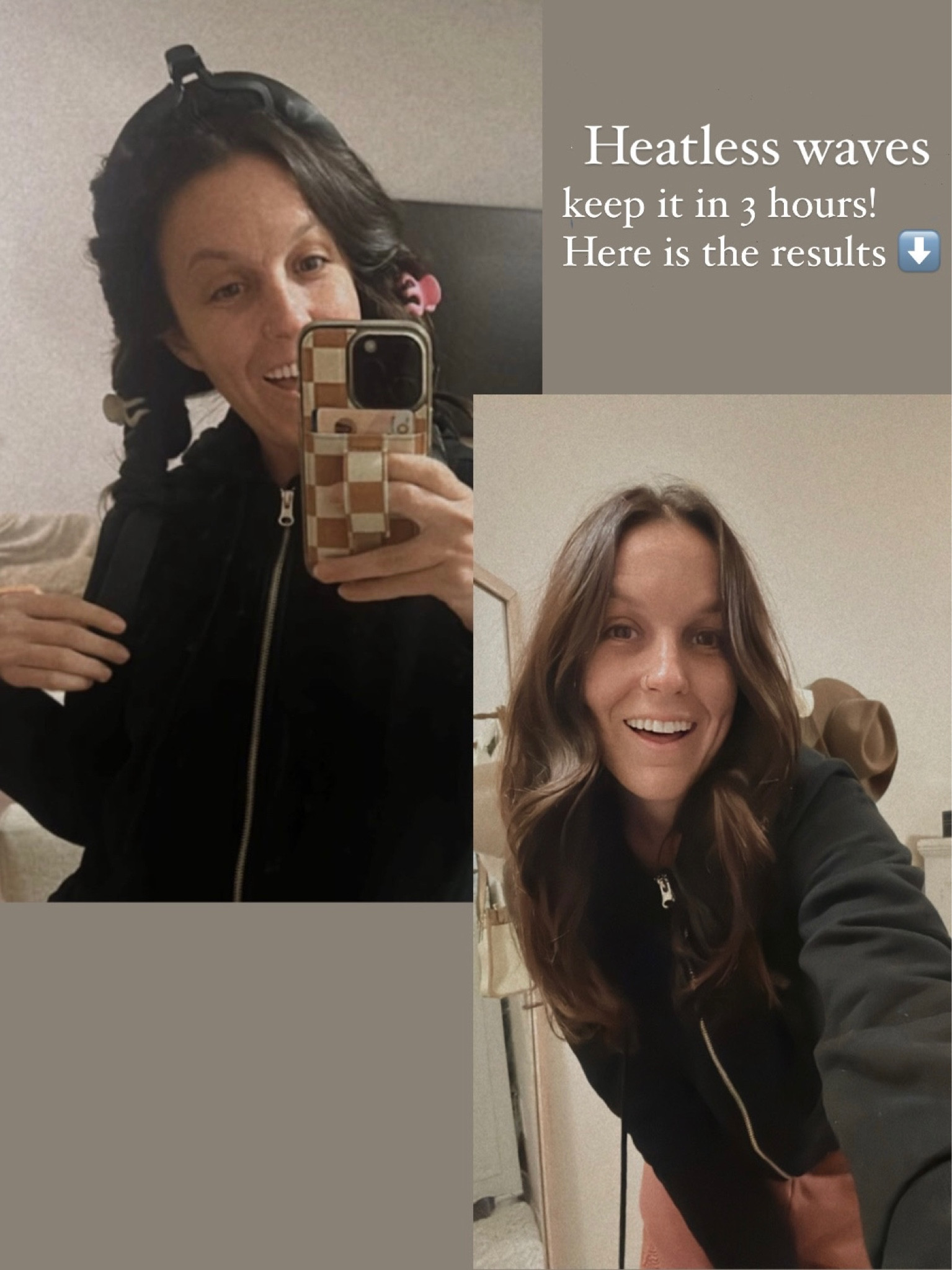 Heatless waves
Heatless curls
Heatless hair styling 

#LTKstyletip #LTKbeauty #LTKfindsunder50