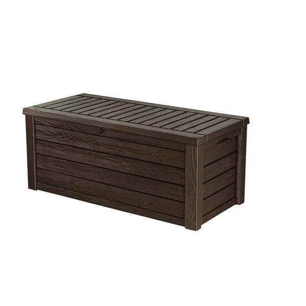 Keter Westwood 150 Gallon Large Durable Resin Outdoor Storage Deck Box For Furniture and Supplies | Wayfair North America