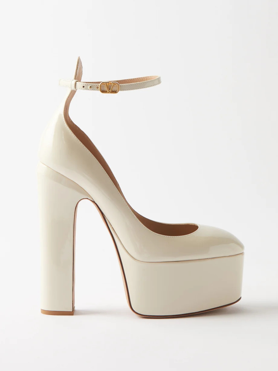 Tan-Go 155 leather platform pumps | Matches (EU)