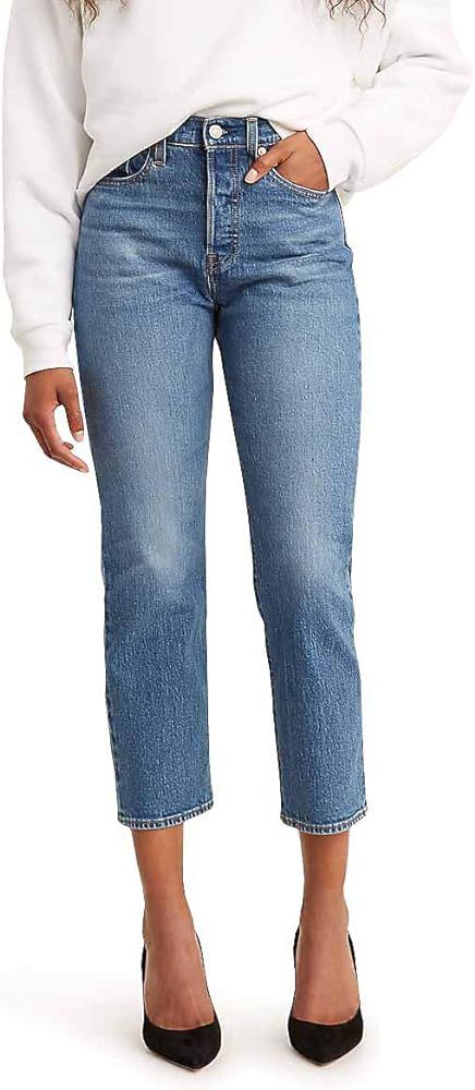 Plaid Wedgie Fit Straight Women's Jeans | Amazon (US)
