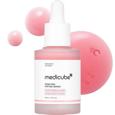 Medicube PDRN Pink Peptide Serum (30 mL / 1.01 oz)  Rose Target signs of aging & promote a visibly smoother, firmer, facial skin | Amino Acids | Target