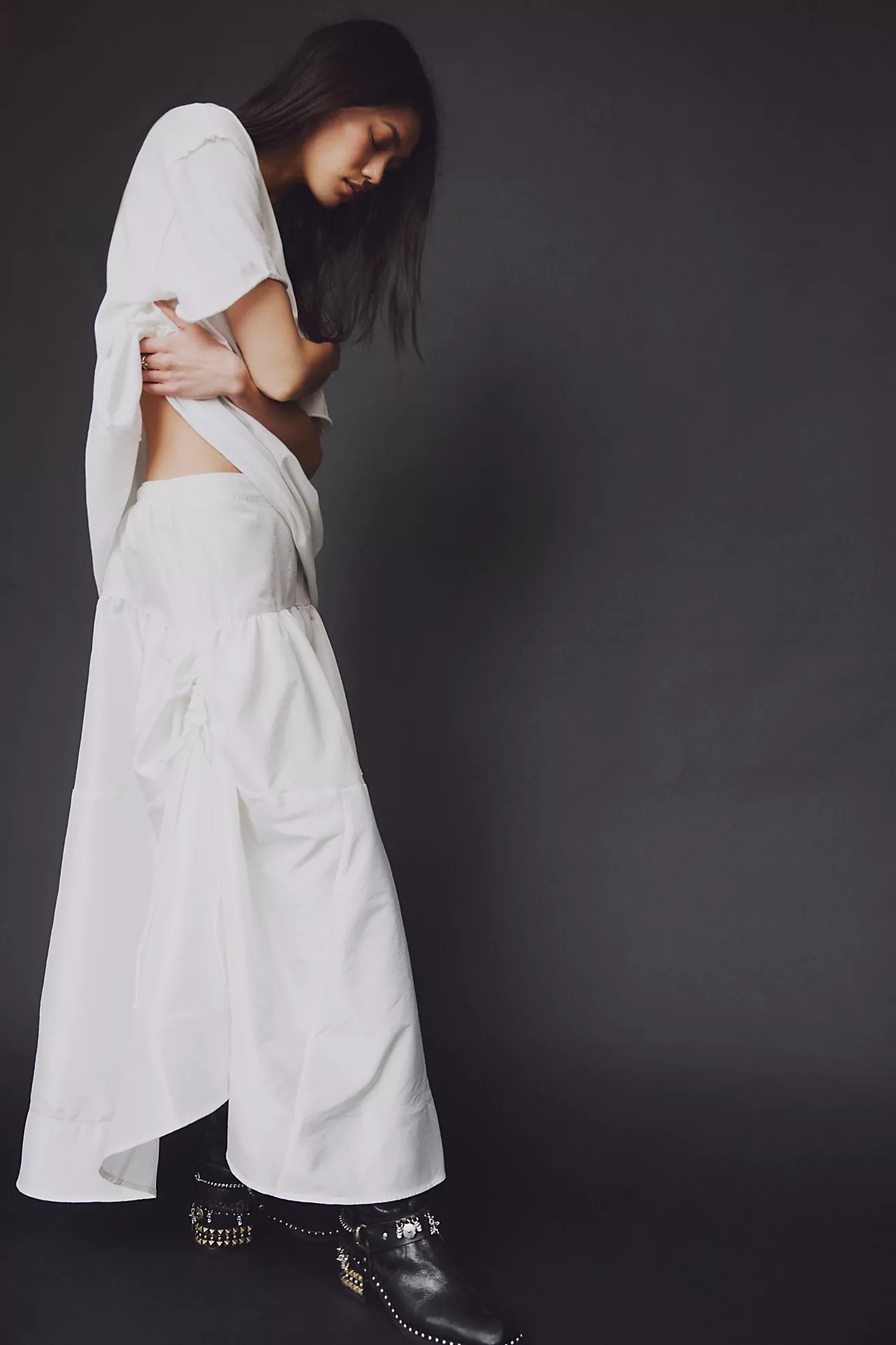 Emery Drop-Waist Midi Skirt | Free People (Global - UK&FR Excluded)