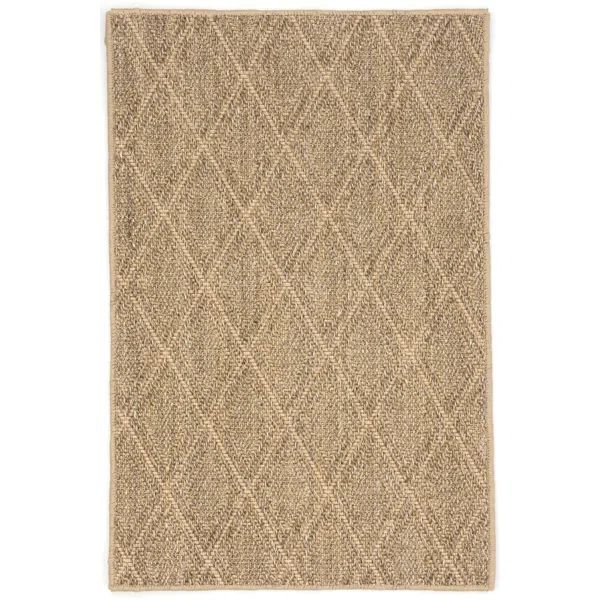 Diamond Geometric Woven Natural Area Rug | Wayfair North America