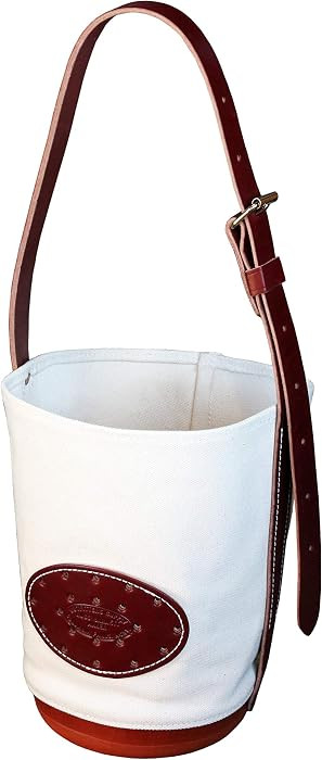 Classic Canvas & Leather Horse or Mule Feedbag, Handmade in Montana USA Leather, Adjustable Strap... | Amazon (US)
