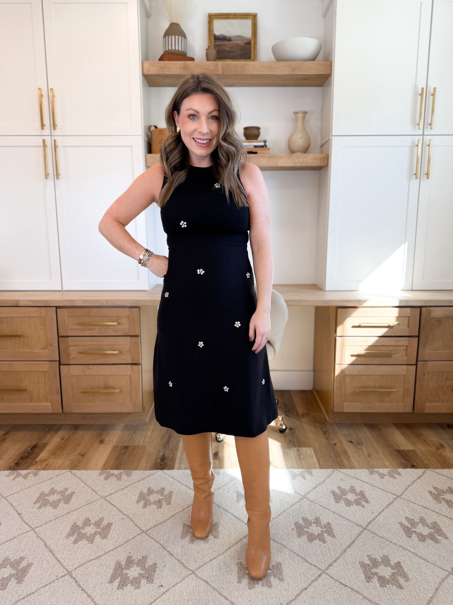 Walmart dress that is so soft and stretchy! The perfect holiday dress!

#LTKHoliday #LTKU #LTKSeasonal