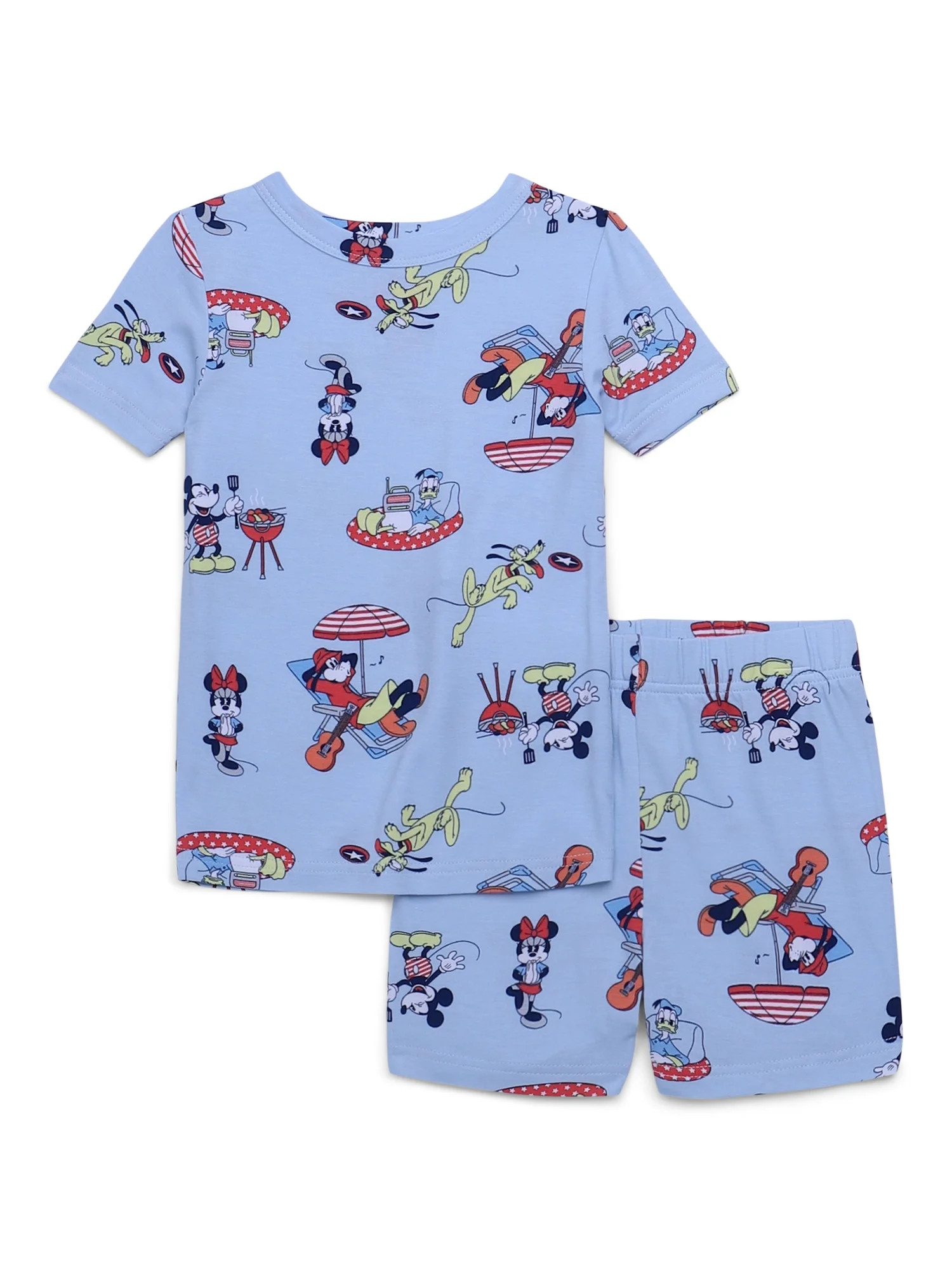 Character Toddler Tee and Shorts Viscose Pajama Set, 2-Piece, Sizes 12M-5T | Walmart (US)