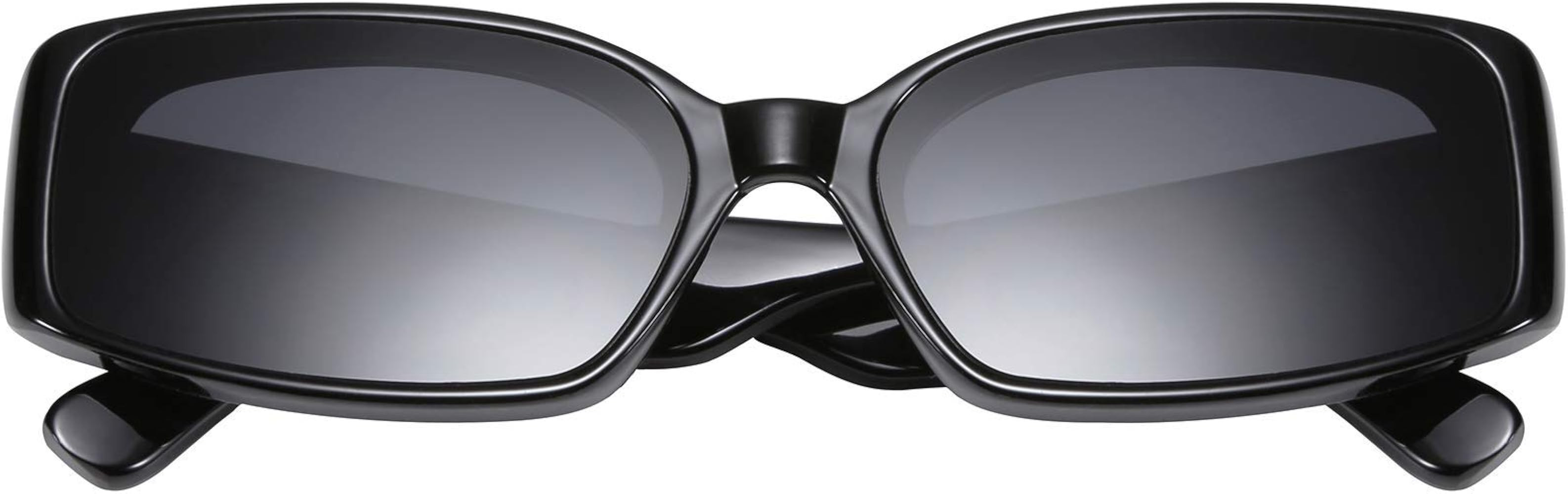 Creative Rectangle Sunglasses Women Fashion Thick Frame UV400 Protection B2462 | Amazon (US)
