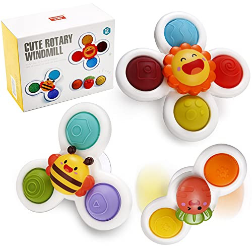 Suction Cup Spinner Toys, Strong Suction Cup Bath Toys, Spinning Dimple Fidget Toy, Sensory Toys ... | Amazon (US)