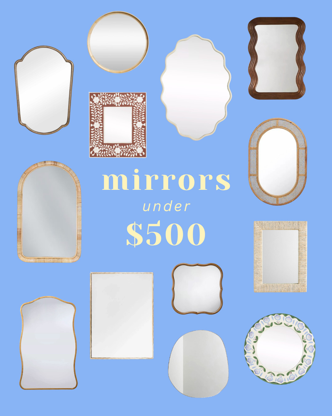 Mirror, mirror on the wall...🪞
These are our favorite mirrors under $500 right now. From scalloped frames to natural textures, every pick brings major style without the splurge.
Shop them all at the link in bio ✨ 
#LTKhome  

 #LTKHome