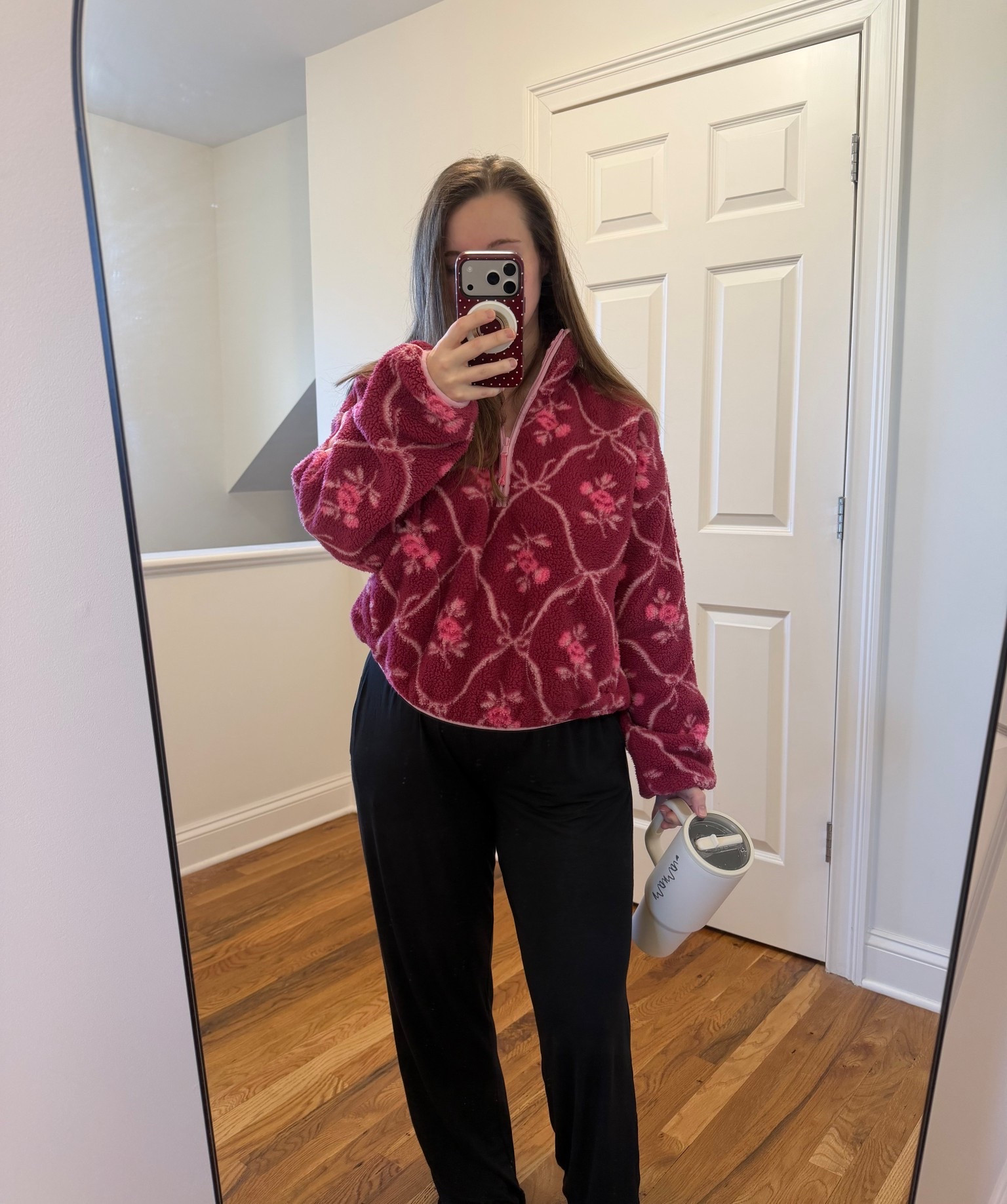 Monday WFH OOTD 
Fleece: size M
pants: size M 

#LTKootd #LTKPetite