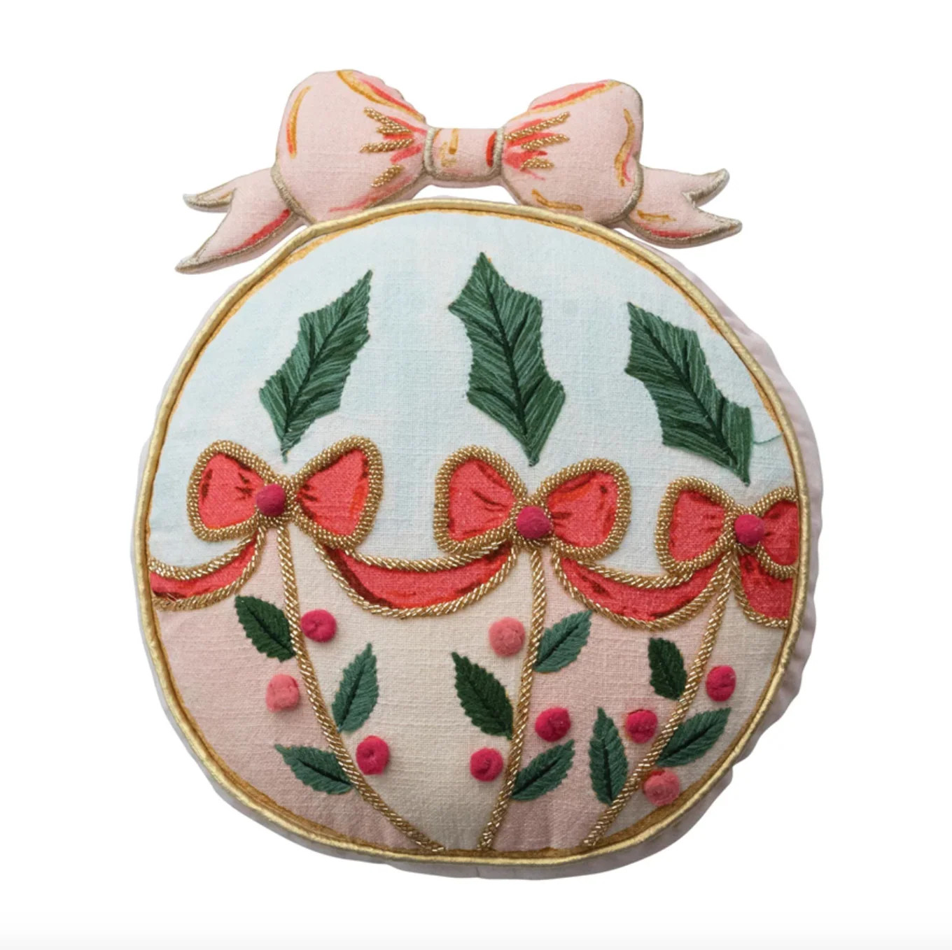 Ornament Embroidered Pillow | Waiting On Martha Home