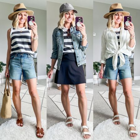 Summer mom capsule wardrobe outfits. For more information about these outfits check out the post at thriftywifehappylife.com


#LTKSeasonal #LTKStyleTip #LTKSaleAlert