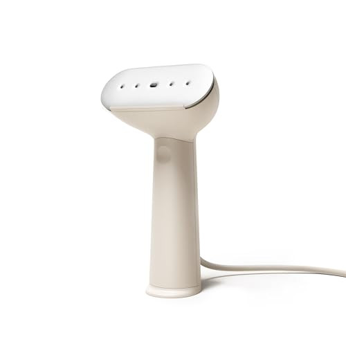 Steamery Handheld Clothes Steamer Cirrus 3, 1200W, US Plug, Heated Ironing Plate, Fast Heat Up, Garment Wrinkle Remover (Beige) | Amazon (US)