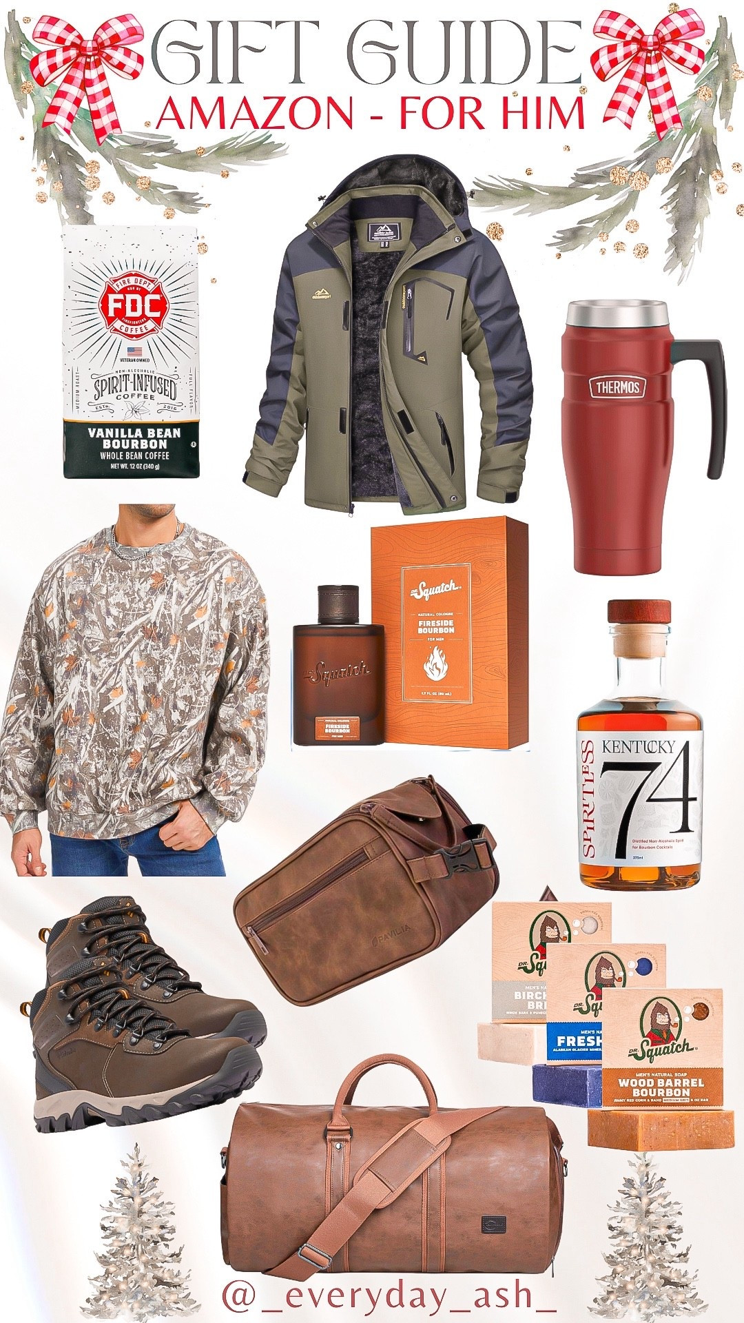 Amazon // Gift Guide ❤️

Men’s gifts, gifts for him, stocking stuffers, Amazon gifts, Christmas gifts, coffee, men’s coats, travel mug, camo sweatshirt, cologne, whiskey, bourbon, men’s boots, travel bag

#LTKGiftGuide #LTKMens #LTKHoliday