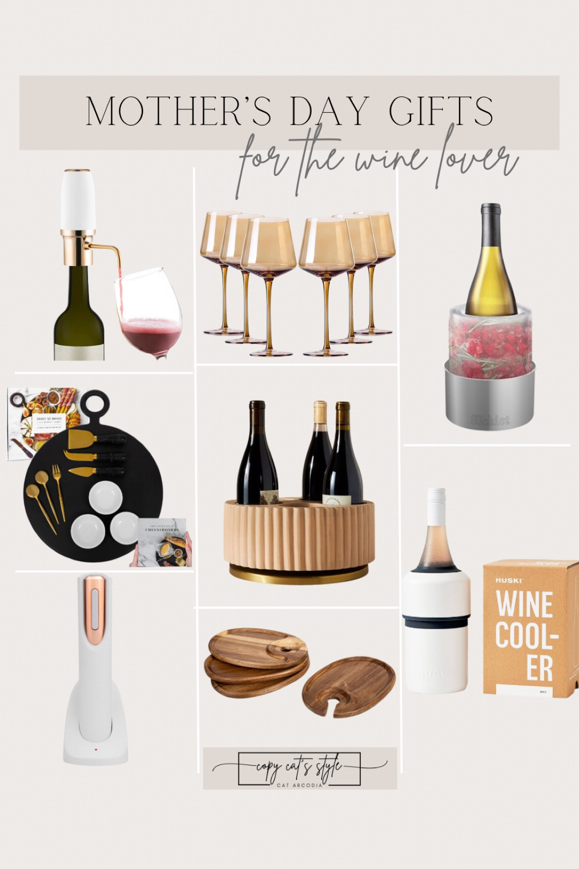 Mother's Day gift ideas for the wine lover, wine lover gifts, the perfect gift for the wine lover in your life, entertaining, wine glasses, wine opener, wine cooler, 

#LTKfindsunder50 #LTKGiftGuide #LTKhome