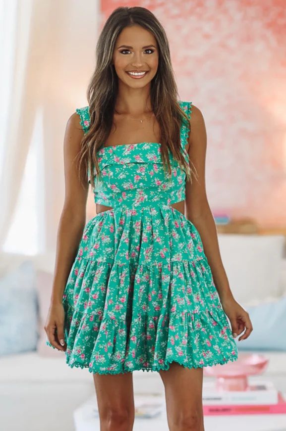 DeLuxe It Up Sundress - Green | Hazel and Olive