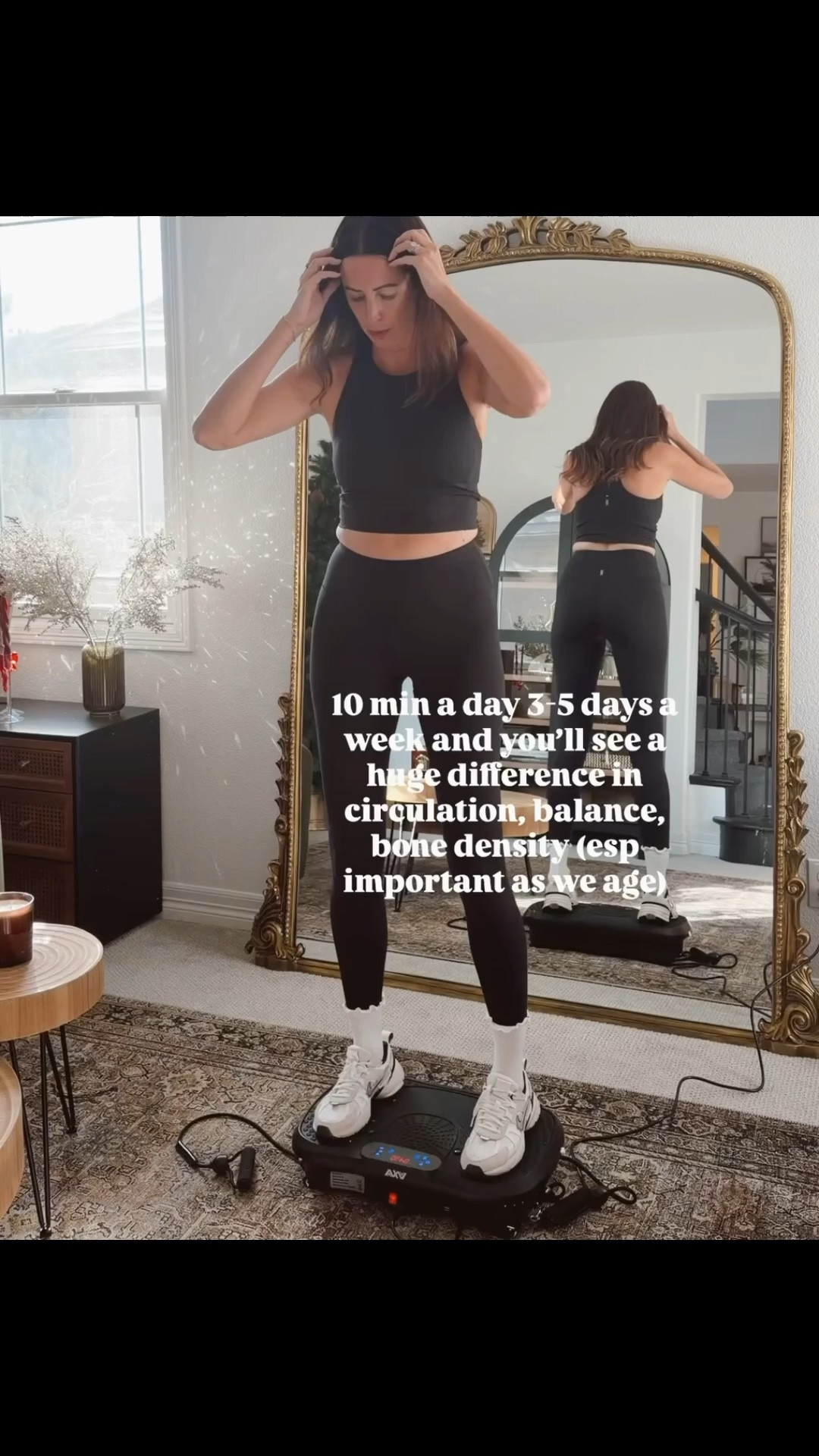 Vibration plates are so good for your circulation, balance and bone density! 

#LTKOver40 #LTKfitnessgoals #LTKActive