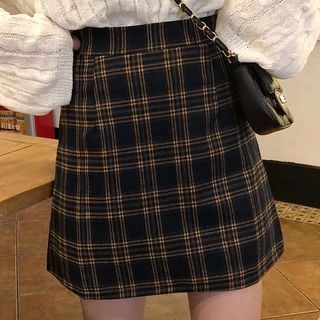 Opis - Plaid Mini A-Line Skirt | YesStyle | YesStyle Global
