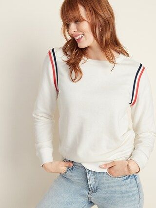 Sleeve-Stripe Sweatshirt for Women | Old Navy US