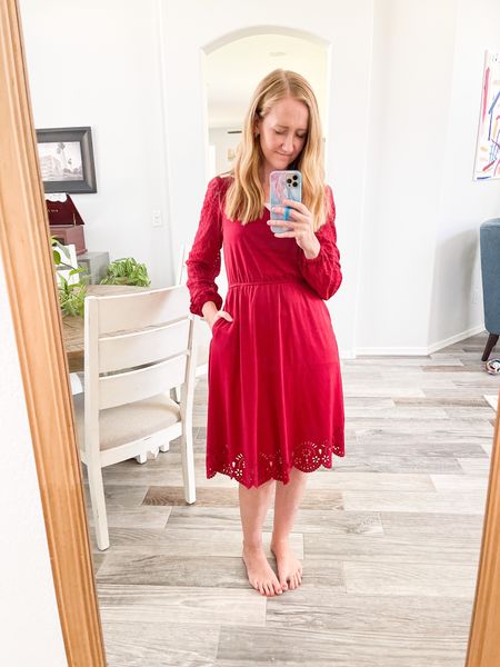 Pretty dress.
I ordered a size small (I’m normally a medium) in the color l-wine red 

#LTKunder50 #LTKSeasonal #LTKwedding