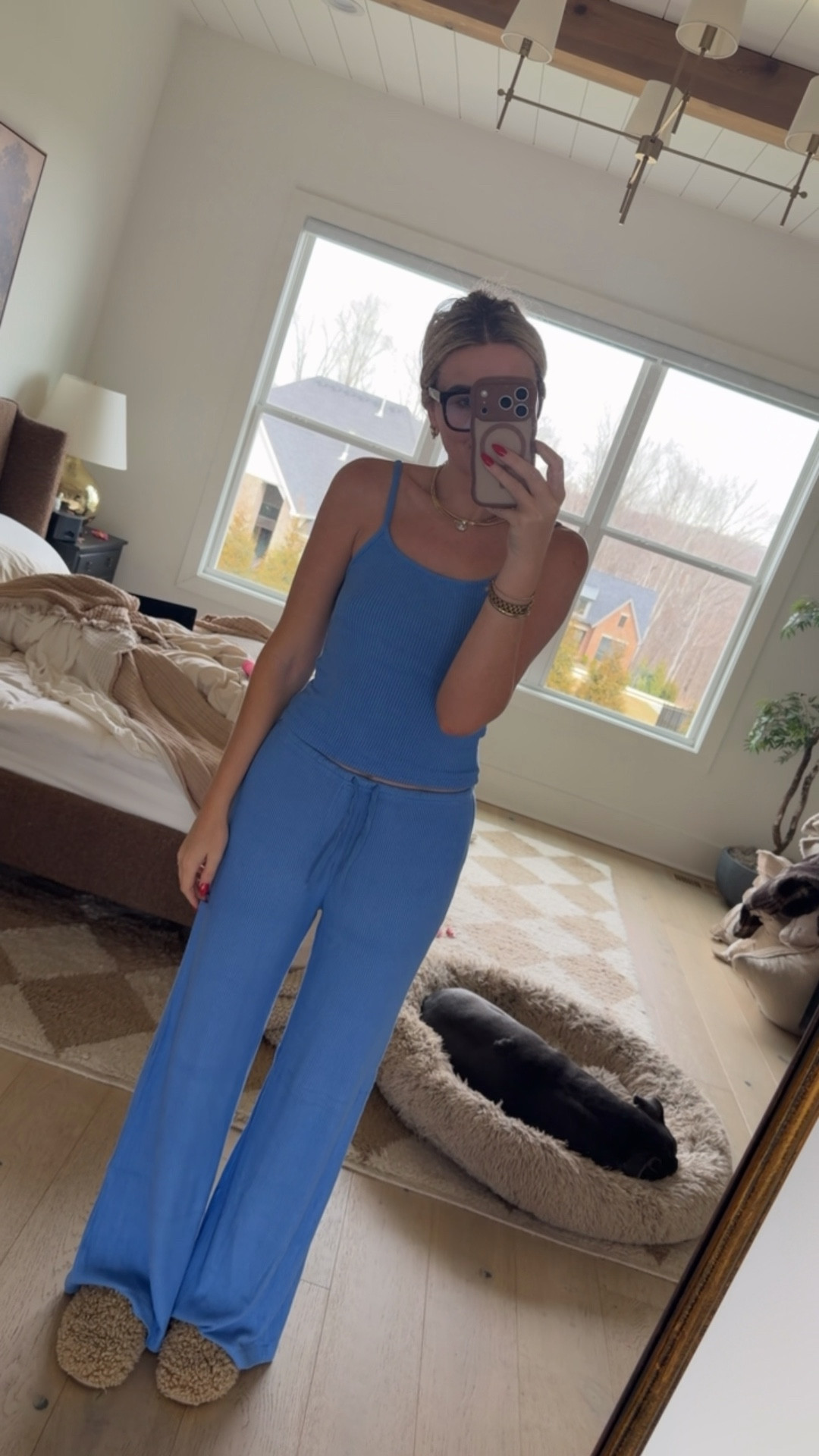 Target pajamas ribbed and for tall girls! Comes in regular too. 
A must buy for spring summer. I’m in a small tall and I’m just over 5’8 